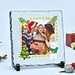 Christmas Greetings Stone Frame