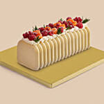 Vanilla Berry Mousse Log Cake