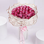 Deep Purple Rose Bouquet