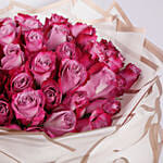 Deep Purple Rose Bouquet