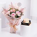 كيك وورد أناقة الزهري