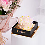 كيك وورد أناقة الزهري