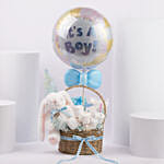 Welcome Baby Boy Gift Basket