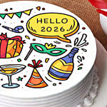 Hello 2023 Party Cake