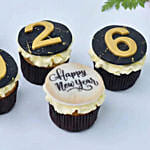 Happy New Year Cup Cakes 6 Pcs
