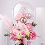 New Born Girl Bloom Hug Box