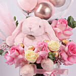 New Born Girl Bloom Hug Box