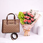 Guess Tote Bag with flowers for Her