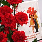 Valentines Day Floral Heart Box with Love Frame