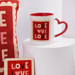 Sweet Love Surprise Cushion Mug Set