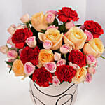 فازة ورد القرنفل والجوري