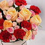 فازة ورد القرنفل والجوري