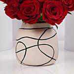 فازة ورد الفالنتاين جوري احمر