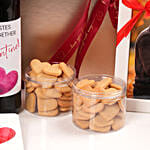 Valentine Wine And Treats Hamper