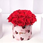Valentines 15 Red Roses Box