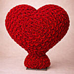 Valentines Grand Heart of 5000 Red Roses