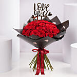 35 Red Roses Romantic Valentine Bouquet