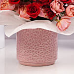 Romantic Valentine Rose Arrangement in Flower Box