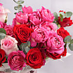 Valentine Mixed Rose Flower Box