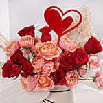 Valentines Rose Flower Box