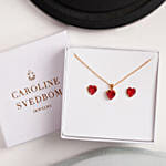 Caroline Svedbom Valentina Heart Swarovski Crystals