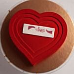 Valentine Bliss Heart Chocolate Cake