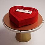 Valentine Bliss Heart Chocolate Cake