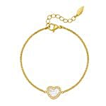 Police Gold Plated Heart Jewelry Set Valentine Gift for Her