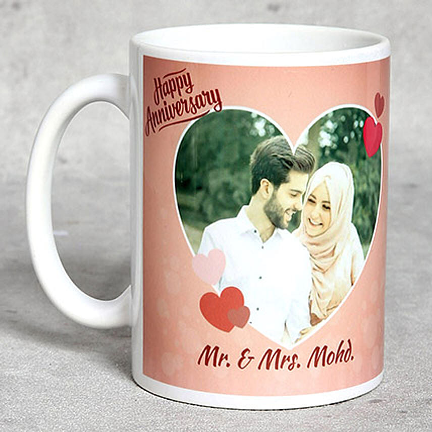 Personalised Anniversary Mug White