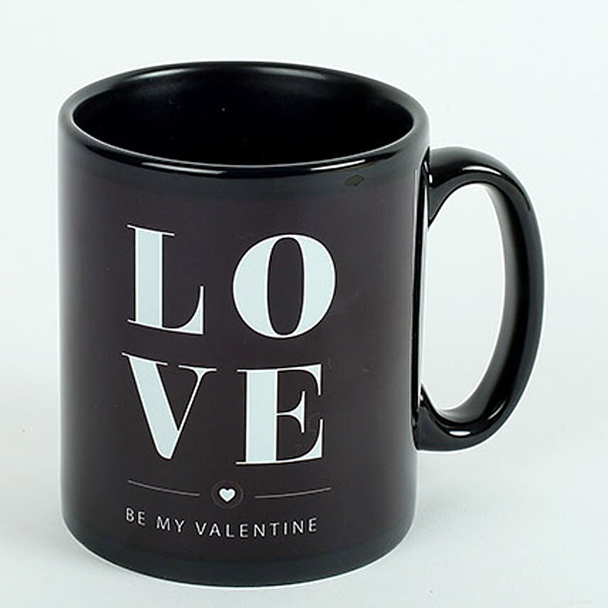 Black Ceramic Love Mug