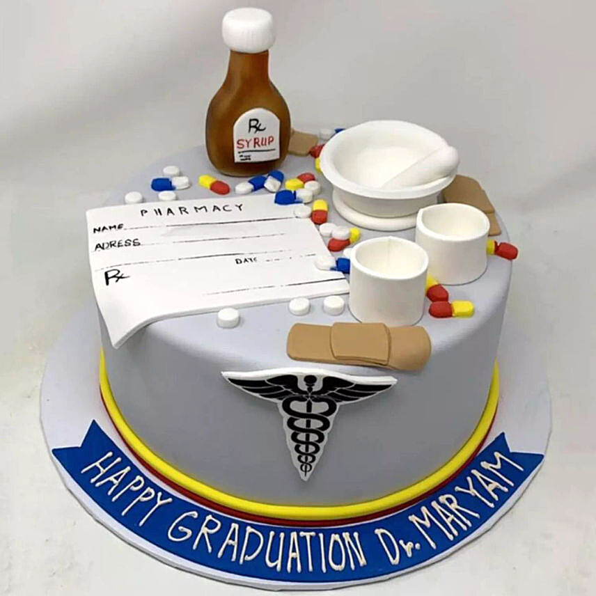 Doctor Theme Graduation Cake 1.5 Kg