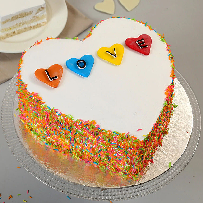 Colourful Love Cake 1 Kg