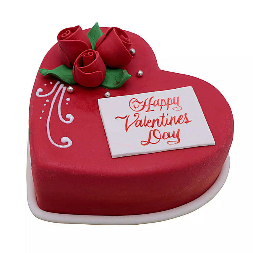Heart Shaped Valentine Cake 1.5 Kg