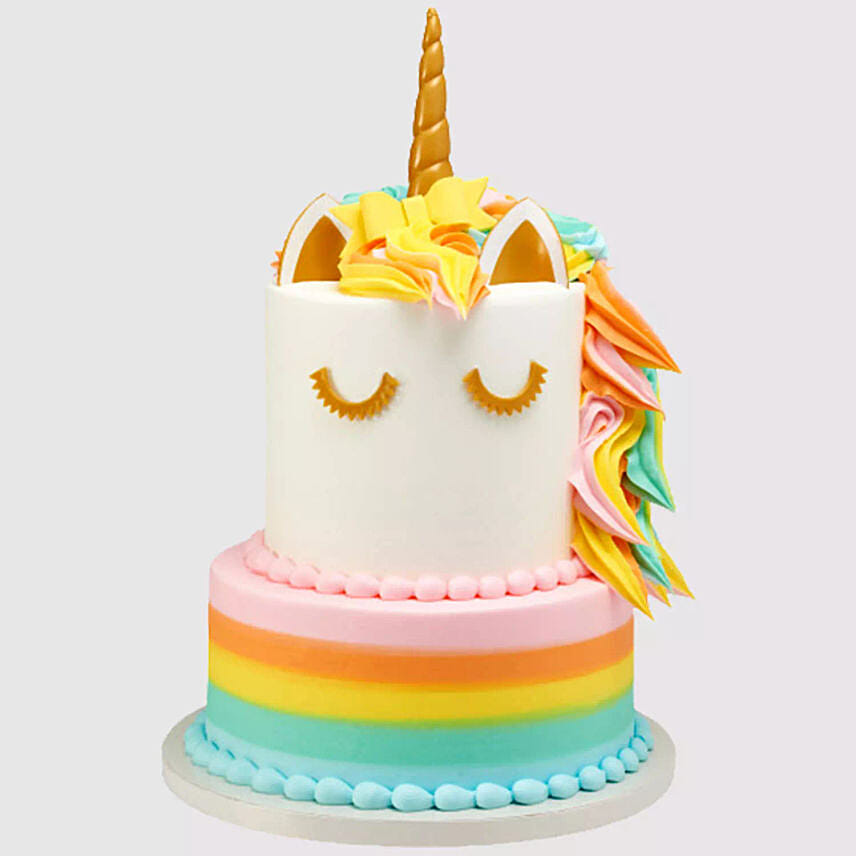 2 Tier Unicorn Red Velvet Cake 3 Kg