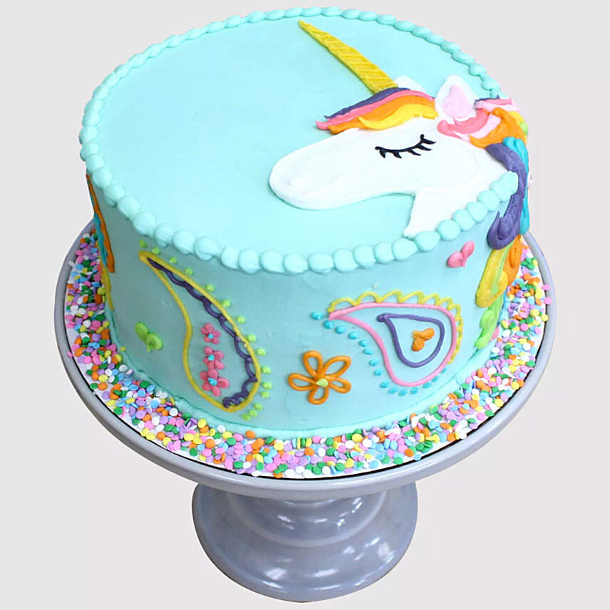 Colourful Unicorn Chocolate Cake 1 Kg