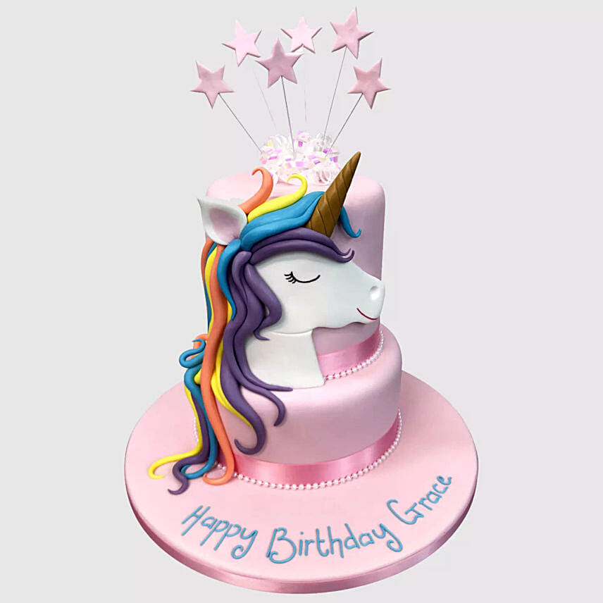 Starry Unicorn Chocolate Cake 2 Kg