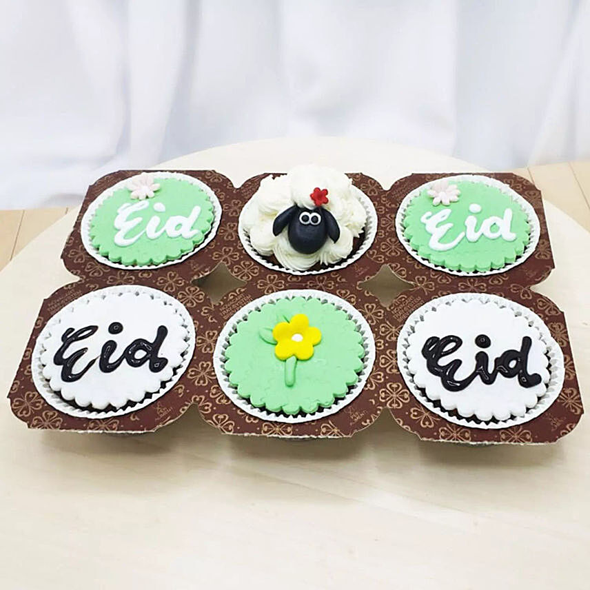 Eid Wishes Cup Cakes