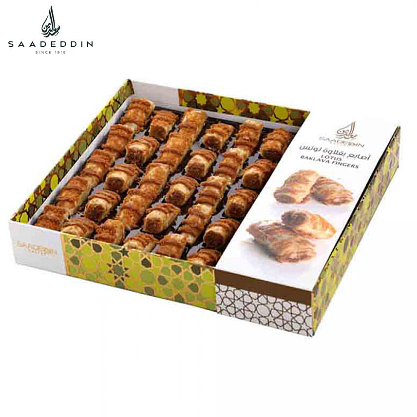 Delicious Lotus Baklava Finger Box