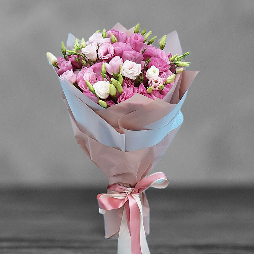 Blushing Pink Lisianthus Bouquet