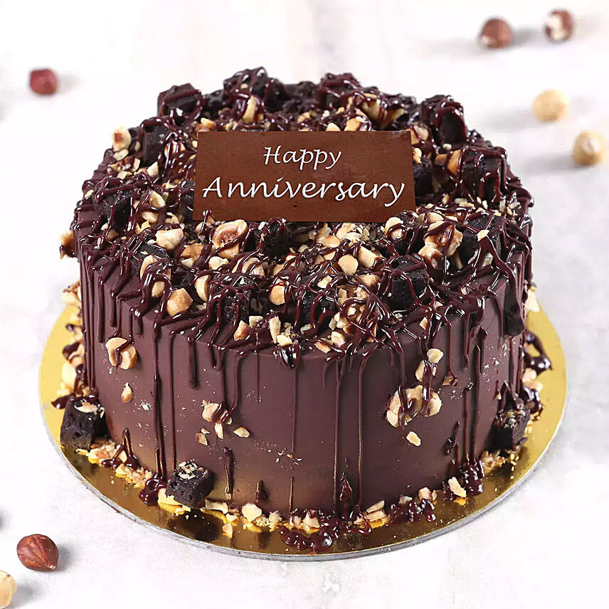 Crunchy Chocolate Hazelnut Cake 4 Portion For Anniversary