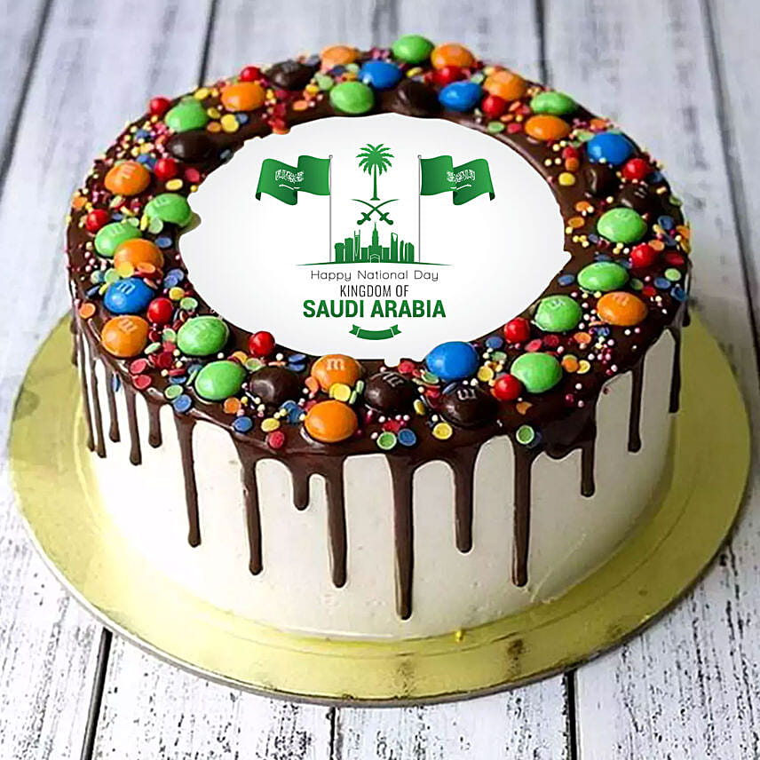 National Day M&M Chocolate Cake Half Kg