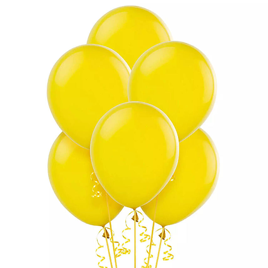 Yellow Helium Balloons