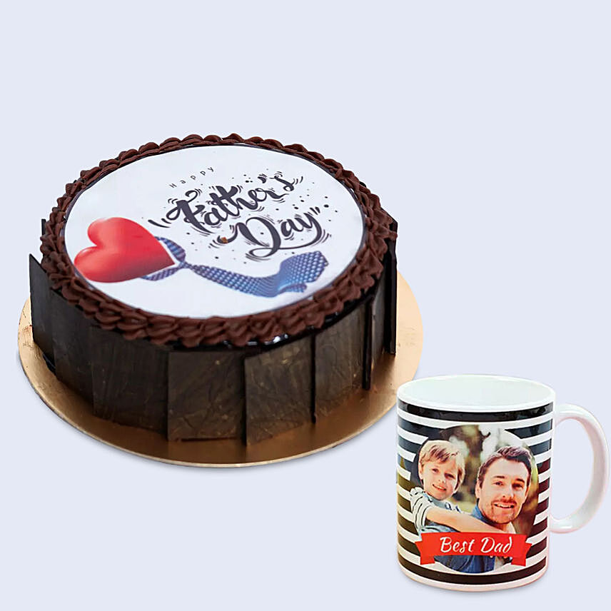 Best Dad Personalized Mug And Fathers Day Cake