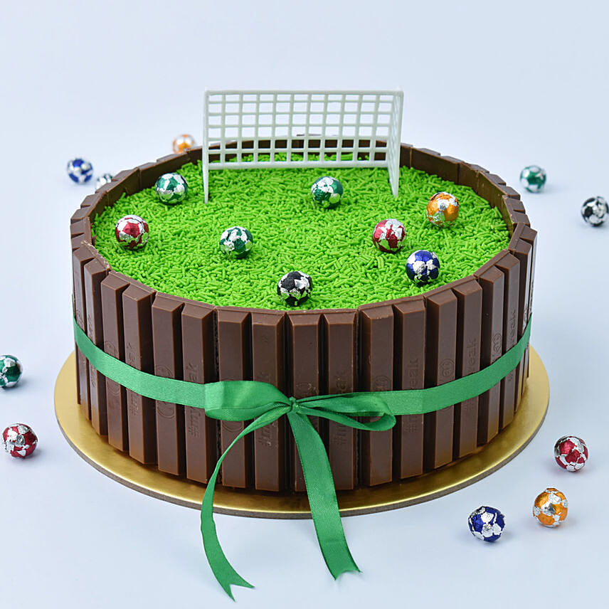 Football Field Designer Red Velvet Cake 2 Kg