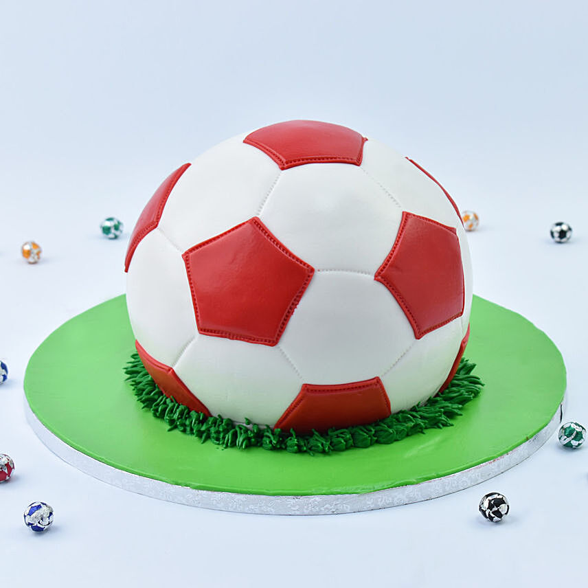Soccer Ball Vanilla Cake 1.5 Kg