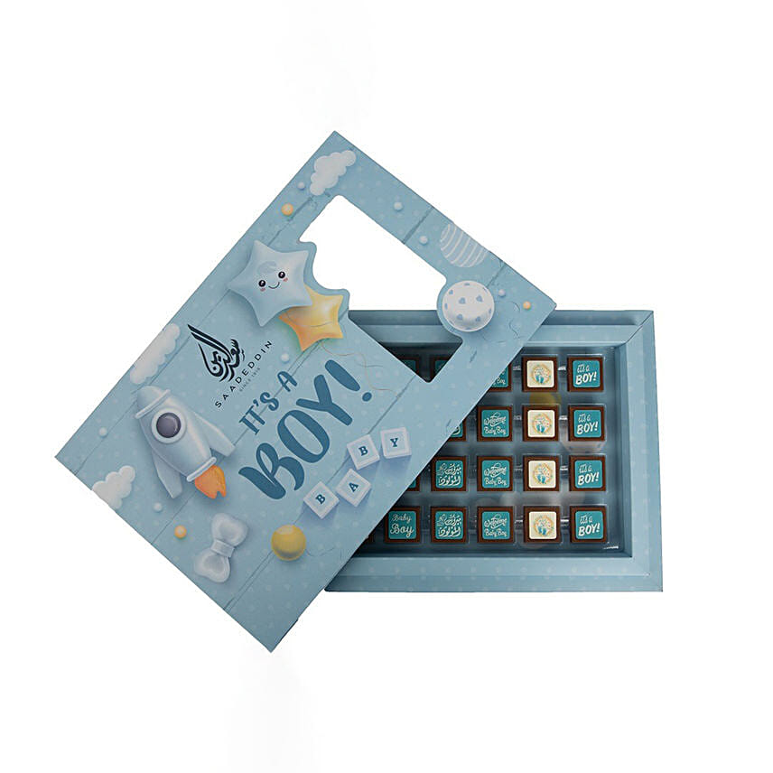 Newborn Baby Boy Chocolate Box