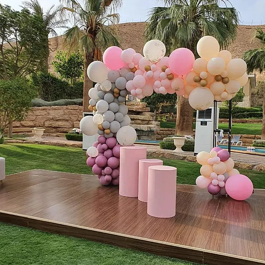Pastel Balloon Arch Decor
