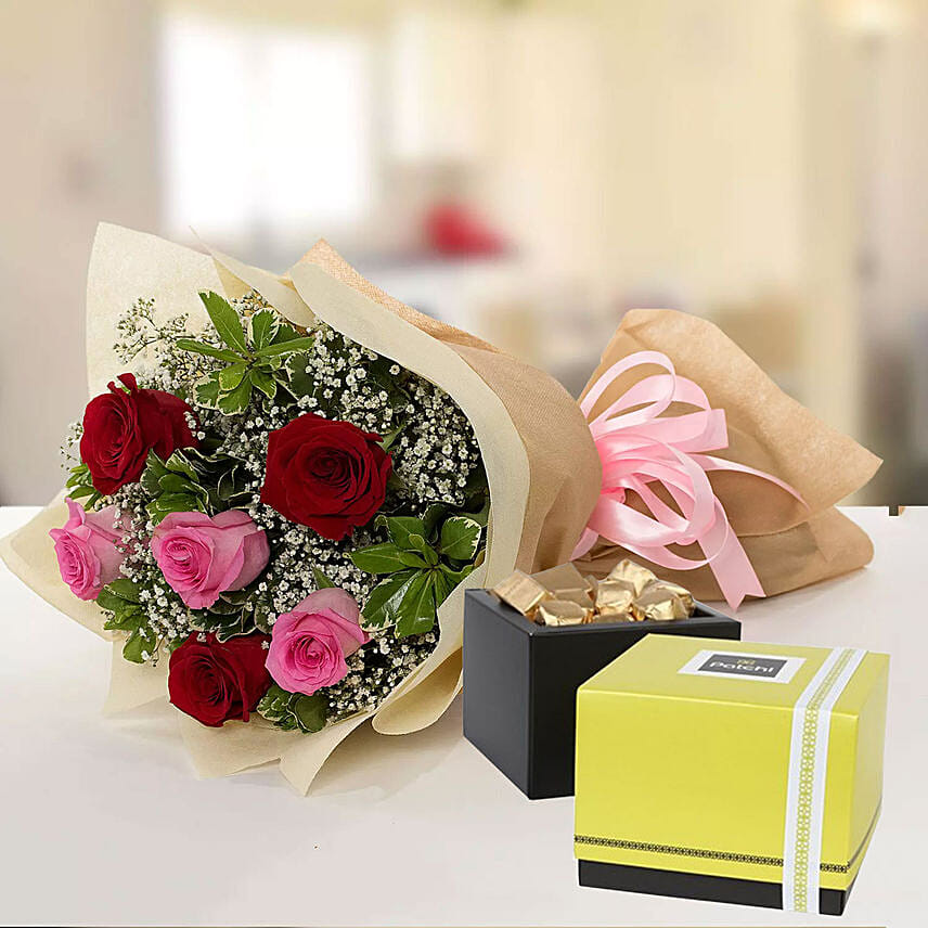 Beautiful Roses & Patchi Chocolates: 