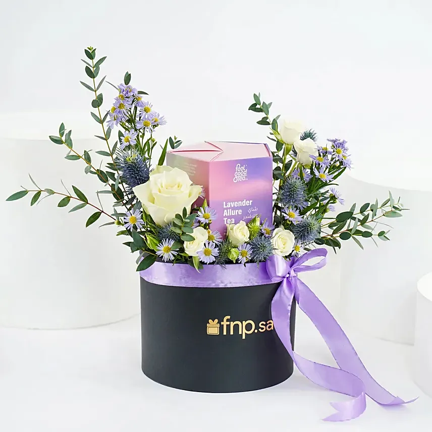 Flower Box N Lavender Feel Good Tea: 
