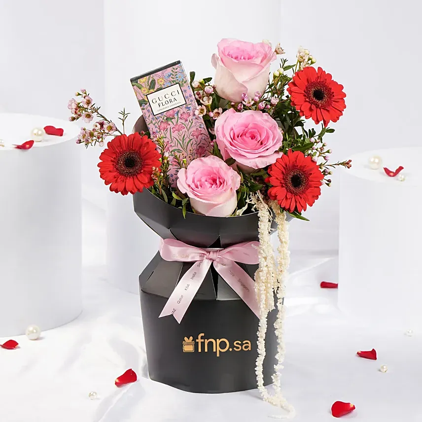 Gucci Flora Perfume For Her 50Ml N Flower Bouquet: Valentines Day Gifts to Saudi Arabia